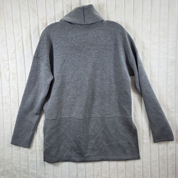 Spanx Women's Sweatshirt Gray Turtleneck tunic soft modal modest Size M - Picture 7 of 11